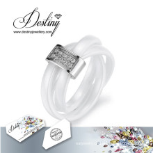 Schicksal Schmuck Kristalle von Swarovski Ceramic Ring